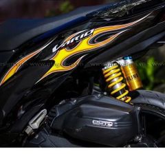 [Siêu Sale] TEM RỜI mẫu lửa vàng cho Vario đen - màu sắc nổi bật Quyen Decal