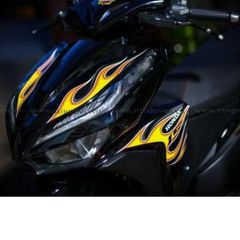 [Siêu Sale] TEM RỜI mẫu lửa vàng cho Vario đen - màu sắc nổi bật Quyen Decal