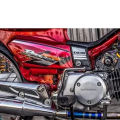 Tem Rời Dán Xe Dream Mẫu Đỏ Đen Bạc Ex5 Cực Đẹp, Hàng 3 Lớp Chất Lượng Cao Quyen Decal