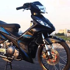 Tem Rời Ex Nhỏ Dán Xe Đen Bóng Phối Tem Chuẩn Xanh  - Decal In Chất Lượng
