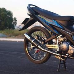 Tem Rời Ex Nhỏ Dán Xe Đen Bóng Phối Tem Chuẩn Xanh  - Decal In Chất Lượng