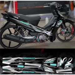 Tem rời sirius mẫu mới 2024 xe đen phối nhiều màu
