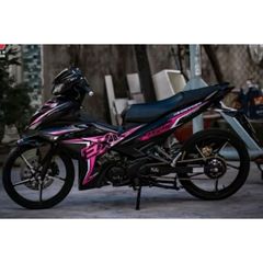 Tem Rời Exciter 150 EXI Đen Hồng - Decal Cao Cấp  - Decal In Chất Lượng