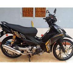 Tem Rời Suzuki Axelo 125 Dán Xe Đen Phối Tem Vàng  - Decal In Chất Lượng