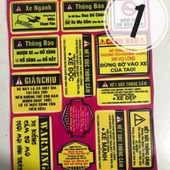 Bảng Decal Tem Cảnh Báo 1