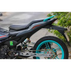 Tem rời Exciter 155 Y16ZR xám xi măng sọc xanh cam, in sắc nét, 3 lớp không phai màu CM00101 1 2