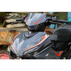 Tem rời Exciter 155 Y16ZR xám xi măng sọc xanh cam, in sắc nét, 3 lớp không phai màu CM00101 1 2
