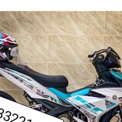 Tem Rời Exciter 150 Y15ZR Xám Bạc Phối Xanh  - Decal In Chất Lượng