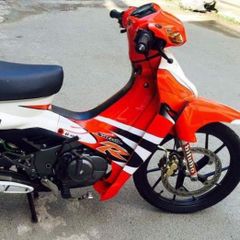 Tem Rời Suzuki Satria 2000 Trắng Đỏ Đen  - Decal In Chất Lượng