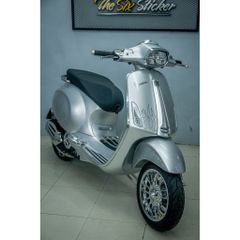 Tem rời Vespa Sprint Style Justin Bieber lửa bạc xám, in sắc nét, 3 lớp không phai màu CM00152 1 2