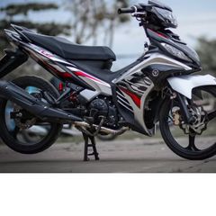 Tem Rời Dán Xe Exciter 135 2011 Mẫu LC 2020 Bạc Đỏ Đen Cực Chất, Hàng 3 Lớp Chất Lượng Cao Quyen Decal