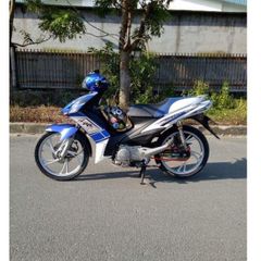 Tem Rời  Suzuki Axelo RR 125 Trắng Xanh Gp  - Decal In Chất Lượng