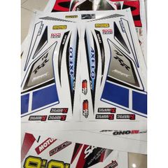 Tem Rời  Suzuki Axelo RR 125 Trắng Xanh Gp  - Decal In Chất Lượng