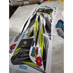 [FreeShip] [Ảnh thật] Tem rời Exciter 2010 - Mẫu LC135 tổ ong xám xanh - Chuẩn From cực đẹp Quyen Decal