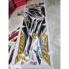 Tem Rời Suzuki Satria F150 Dán Xe Xám Xi Măng  - Decal In Chất Lượng