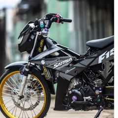 Tem Rời Satria F150 Zin 2018 Xám Đen  - Decal In Chất Lượng