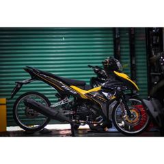 tem rời exciter 150 vàng đen mẫu  y15zr đẹp , tem 3 lớp không bày màu - Decal Cao Cấp Nhất
