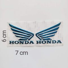 Tem Nổi Cánh Chim Honda Nhựa Dẻo Nhiều Màu  - Decal In Chất Lượng