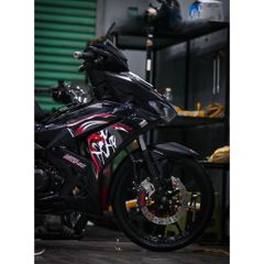 tem rời winner x v3 đen đỏ mẫu chữ tàu ( Mới )  2024 đẹp , tem 3 lớp - Decal Cao Cấp Nhất