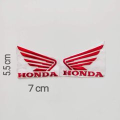 Tem Nổi Cánh Chim Honda Nhựa Dẻo Nhiều Màu  - Decal In Chất Lượng