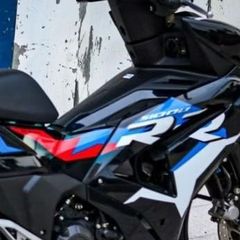 TEM DÁN BMW HP4 S1000RR XE WINNER X V3 MÀU ĐEN XANH - Decal Cao Cấp Nhất