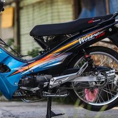 [FreeShip] [Ảnh thật] Tem rời Wave 110 - Mẫu tem xanh đen nổi bật - Chuẩn From cực đẹp Quyen Decal