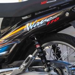 [FreeShip] [Ảnh thật] Tem rời Wave 110 - Mẫu tem xanh đen nổi bật - Chuẩn From cực đẹp Quyen Decal