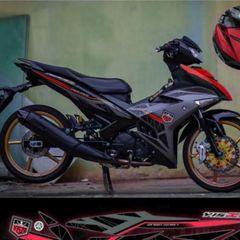tem rời exciter 150 xe xám đen