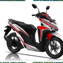 Tem Rời Honda Vario 150 Dán Xe Trắng Phối Đỏ