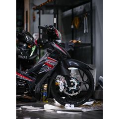 tem rời sirius rc đen đỏ mẫu ( Mới ) 2024 đẹp , tem 3 lớp bền màu - Decal Cao Cấp Nhất