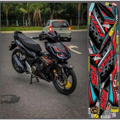 TEM RS150 WINNER X V2 MÀU ĐEN - Decal Cao Cấp Nhất