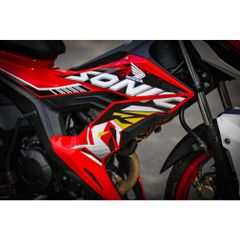 Tem Rời Dán Xe Sonic Mẫu Đỏ Trắng Đen Chữ Sonic 150R Cực Đẹp, Hàng 3 Lớp Chất Lượng Cao Quyen Decal