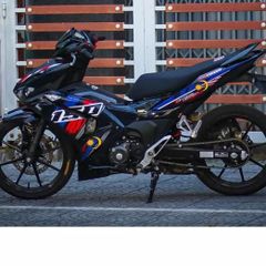 Tem Rời Honda Winner X V3 Phong Cách Cờ Malaysia  - Decal In Chất Lượng