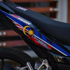 Tem Rời Honda Winner X V3 Phong Cách Cờ Malaysia  - Decal In Chất Lượng