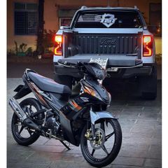 tem rời exciter 2010 cam đen cover đẹp , tem 3 lớp bền màu - Decal Cao Cấp Nhất