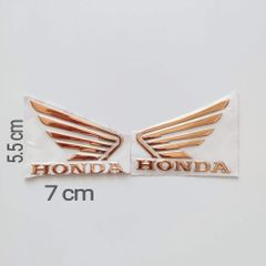 Logo Cánh Chim Honda Nhựa Dẻo Xi Nổi