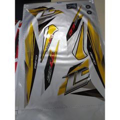 Tem Rời Ex 135 LC Dán Xe Xám Phối Vàng