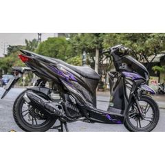 Tem Rời Vario 150 Đen Tím - Mẫu Lửa 2023  - Decal In Chất Lượng