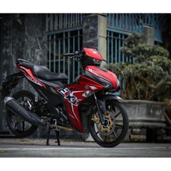 [FreeShip] TEM RỜI mẫu chữ EX trắng đen cho Exciter 155 đỏ - tem cao cấp không bay màu Quyen Decal