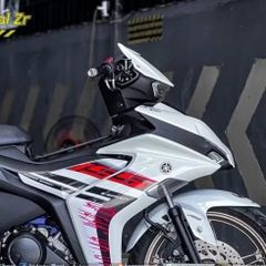 TEM RỜI Y16ZR ĐEN HỒNG DÁN XE EX155 VVA TRẮNG QDC