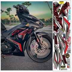 TEM DÁN RSX XE WINNER X V3 MÀU ĐEN - Decal Cao Cấp Nhất
