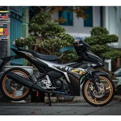 [FreeShip] [Siêu Sale] TEM RỜI mẫu Y16ZR vàng đồng cho Exciter 155 đen nhám - tem cao cấp không bay màu Quyen Decal
