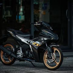 [FreeShip] [Siêu Sale] TEM RỜI mẫu Y16ZR vàng đồng cho Exciter 155 đen nhám - tem cao cấp không bay màu Quyen Decal