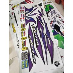 Tem Rời Yamaha Exciter 2007 Đen Tím  - Decal In Chất Lượng