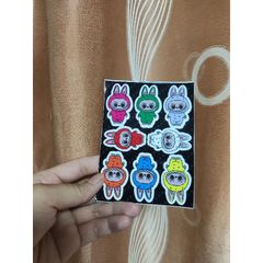 Tem logo Labubuu trang trí xe máy, điện thoại, laptop, dán mọi nơi