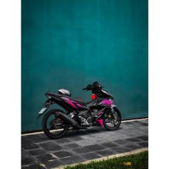 TEM DÁN RS150R WINNER X V2 MÀU ĐEN HỒNG - Decal Cao Cấp Nhất