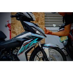 Tem Rời Dán Xe Winner V1 Mẫu GTR Xanh Bạc Cực Chất, Hàng 3 Lớp Chất Lượng Cao Quyen Decal