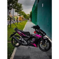 TEM DÁN RS150R WINNER X V2 MÀU ĐEN HỒNG - Decal Cao Cấp Nhất