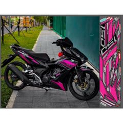 TEM DÁN RS150R WINNER X V2 MÀU ĐEN HỒNG - Decal Cao Cấp Nhất