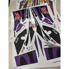 Tem Suzuki Satria 2000 Tím Đen  - Decal In Chất Lượng